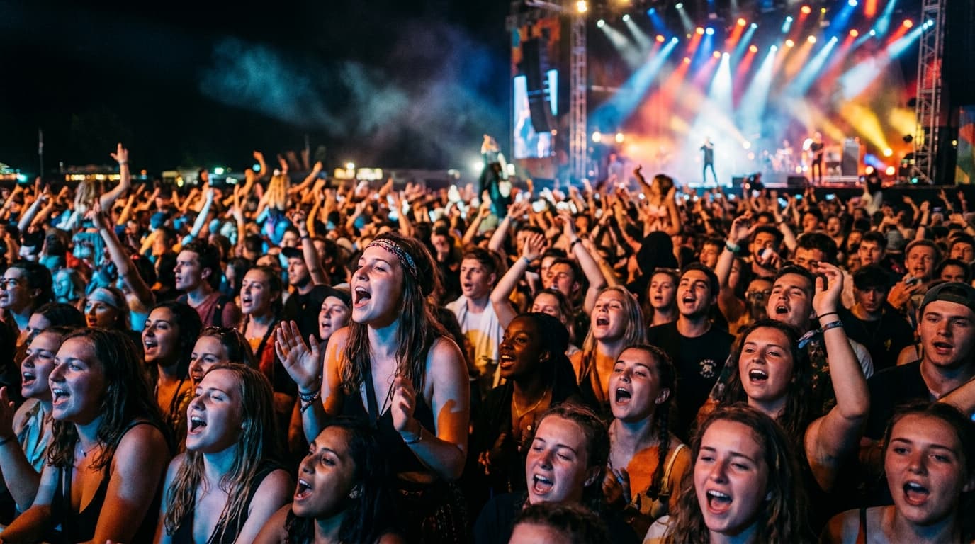 Como compartilhar fotos de festival com participantes
