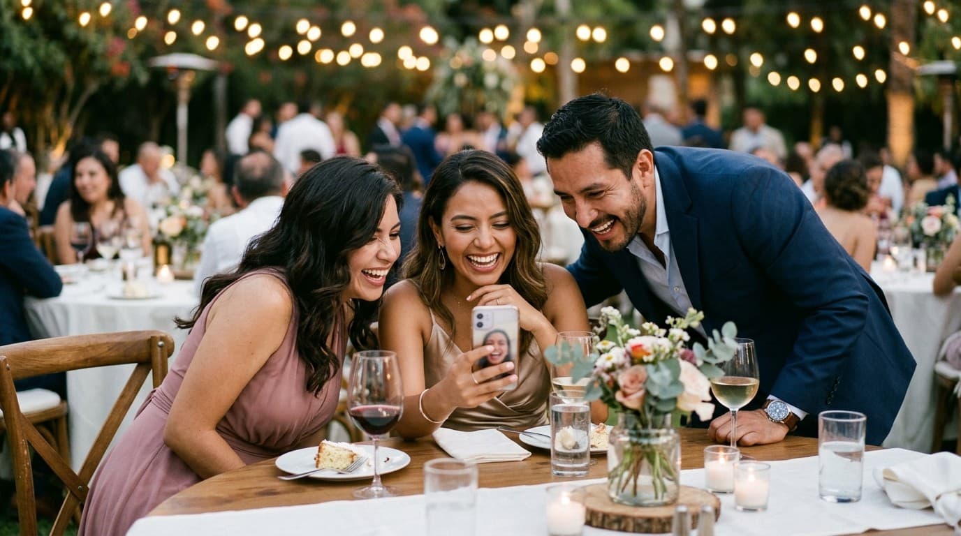 Cómo convertir a los invitados de una boda en referidos con búsqueda por selfie