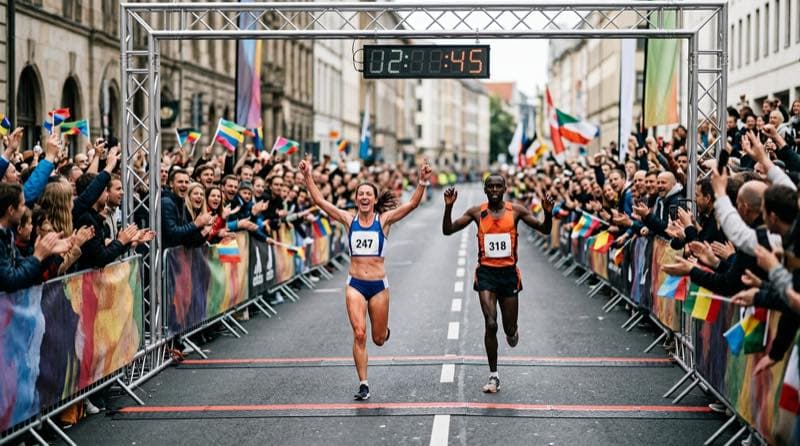 Race finish line